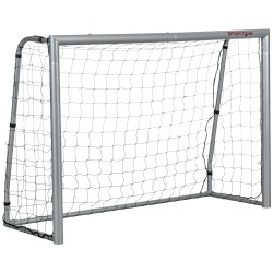 SPORTNOW Porta da Calcio 240x85x160 cm Grigia in PE e Metallo