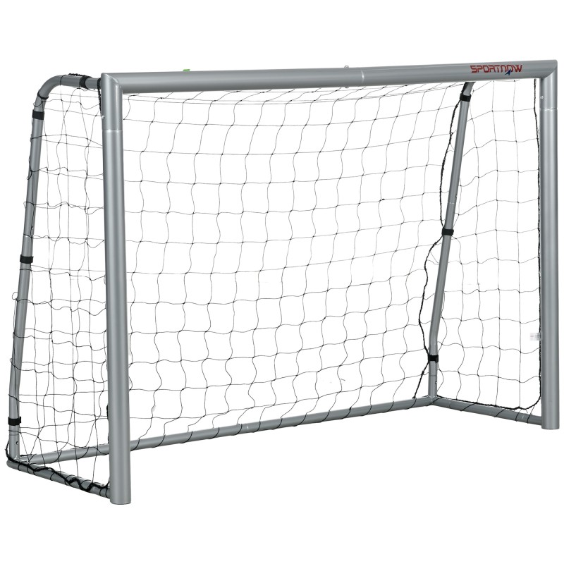 SPORTNOW Porta da Calcio 240x85x160 cm Grigia in PE e Metallo