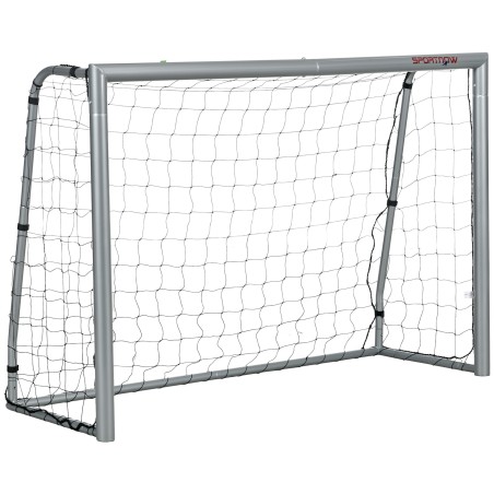 SPORTNOW Porta da Calcio 240x85x160 cm Grigia in PE e Metallo